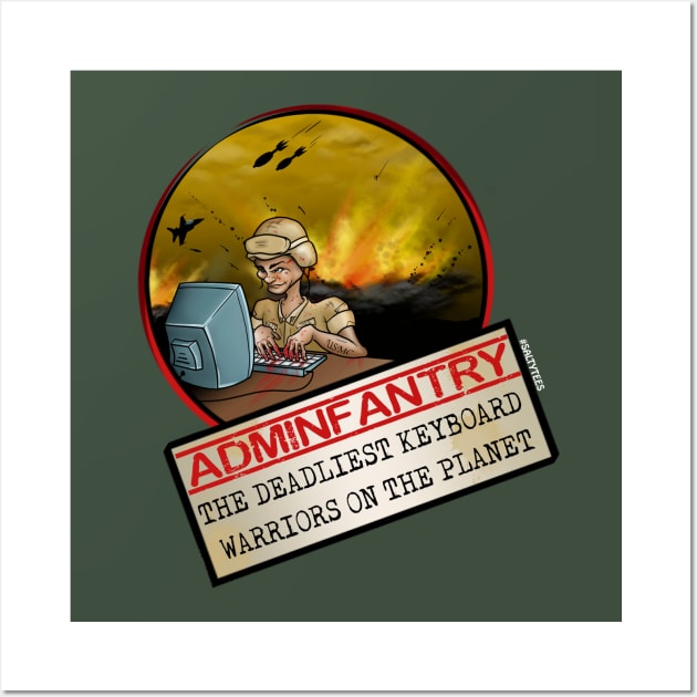 Adminfantry Wall Art by SaltyTees